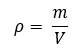 Sűrűség képlete